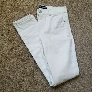 Express White Mid Rise Leggings in a Size 4R